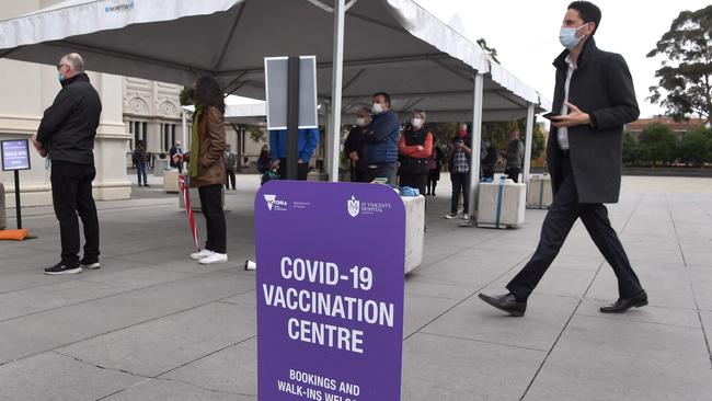 The Covid-19 jab certificate could be presented to governments or businesses which moved to require proof of vaccination. Picture: AFP