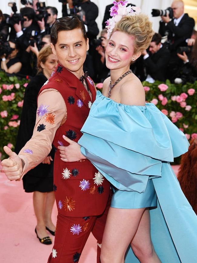 Cole Sprouse and Lili Reinhart. Picture: Getty Images