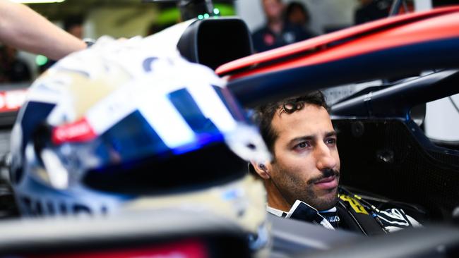 Daniel Ricciardo has produced a blistering lap to put him near the top of the grid for tomorrow’s Mexican Grand Prix. Picture: Getty