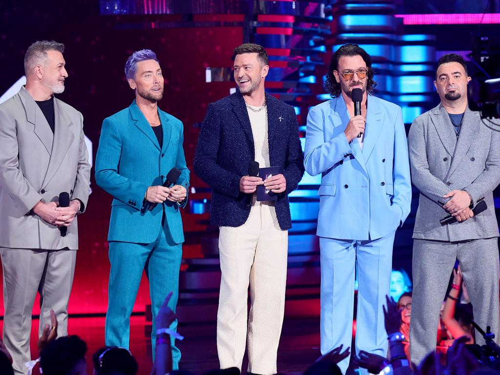 Speculation about their reunion hit fever pitch this week when they joined together to present an award at the MTV VMAS. Picture: Theo Wargo/Getty Images