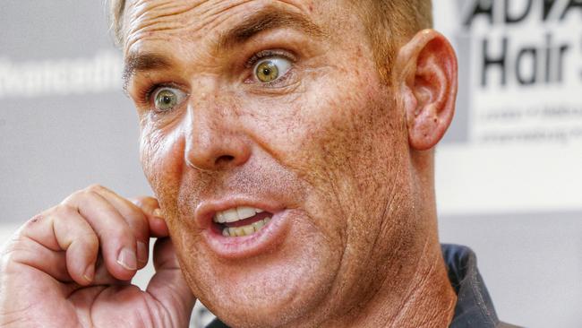 Former cricketer Shane Warne. Picture: Colleen Petch