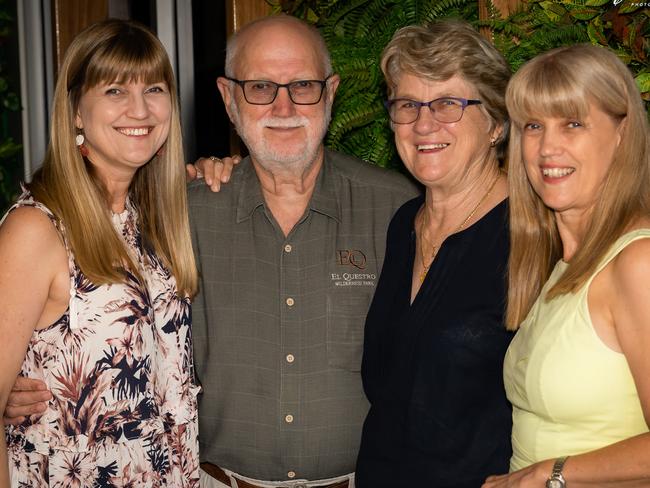 Natalie Lynch, Bernie and Annette Hoesman and Sonya Settle. Picture: Christopher Sharman Socials: Damien Anthony Rossi