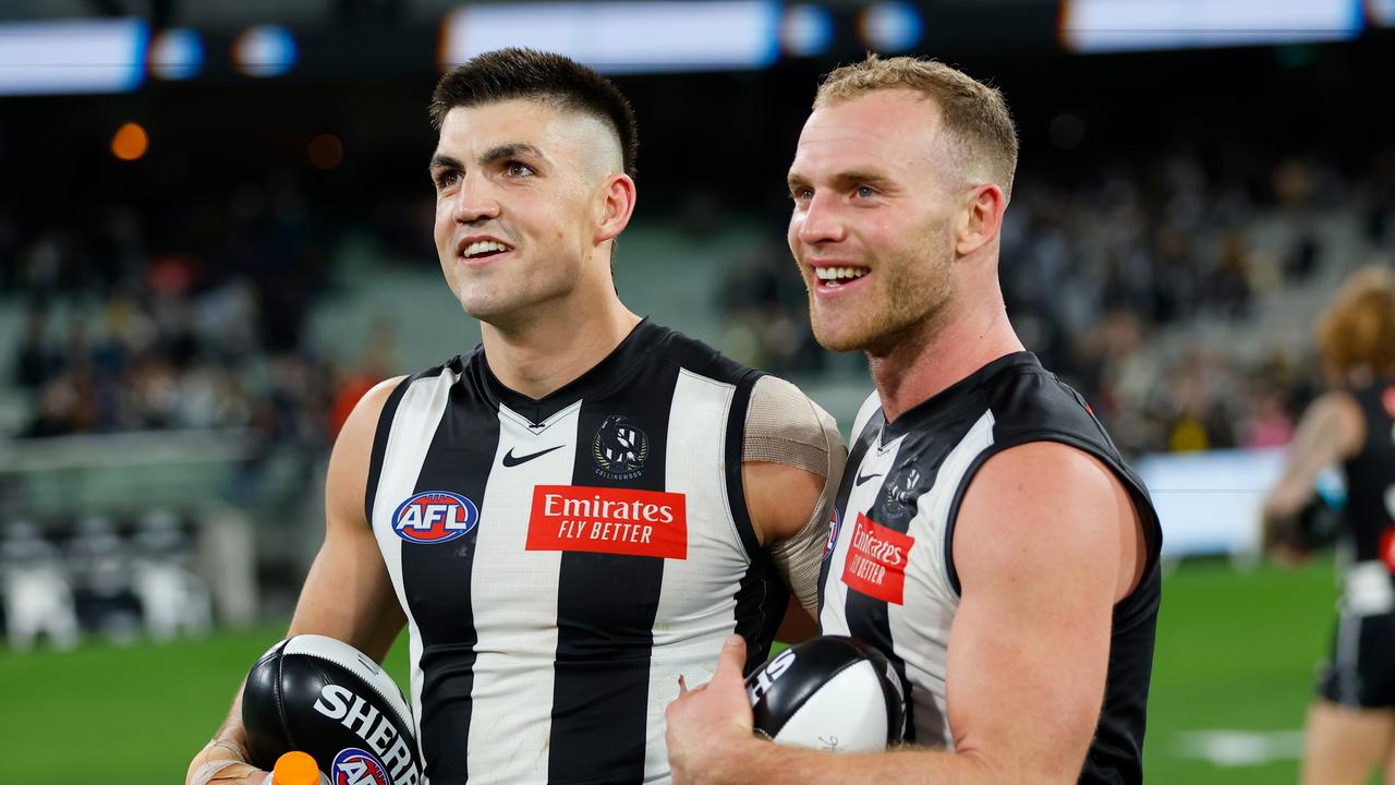 Tom Mitchell, right, has flourished in black and white. Picture: Getty Images