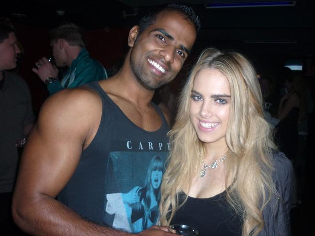 Sunil Melath and Tahlia Whittaker at the USQ Club.