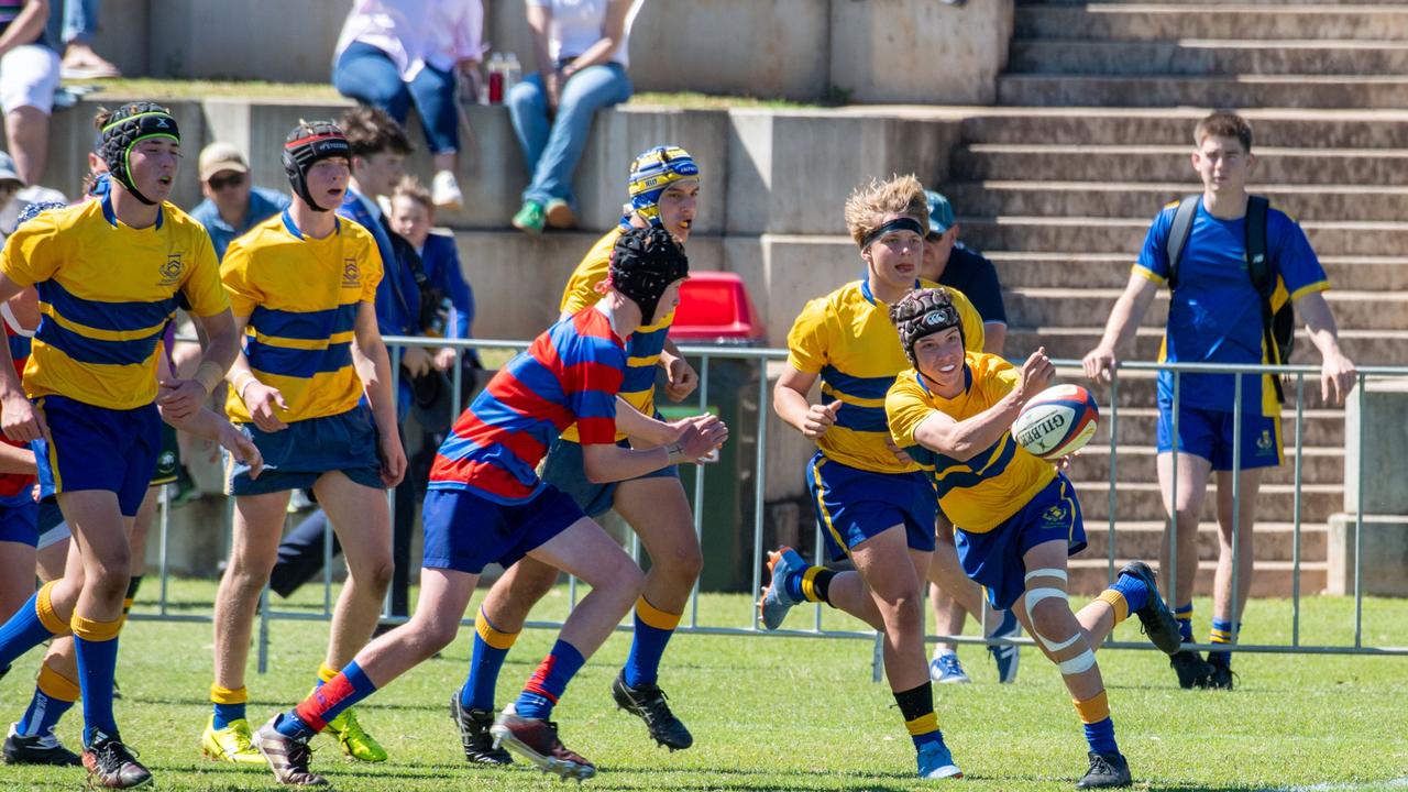 Downlands 15A vs TGS 15A. 2024 O'Callaghan Cup day at Downlands College. Photo by Nev Madsen