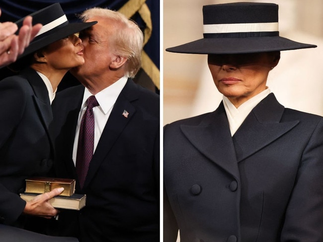 Theory as to why you can't see Melania's face.