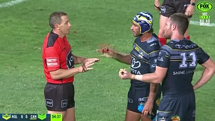 Does Johnathan Thurston get away with talking down to referees?                                        