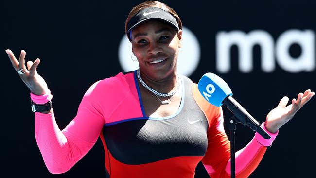 Serena Williams is the darling of Rod Laver Arena — and the world. Picture: Getty Images