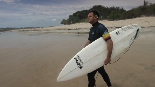 Only recently has King been able to surf with his implant in thanks to Cochlear technology.