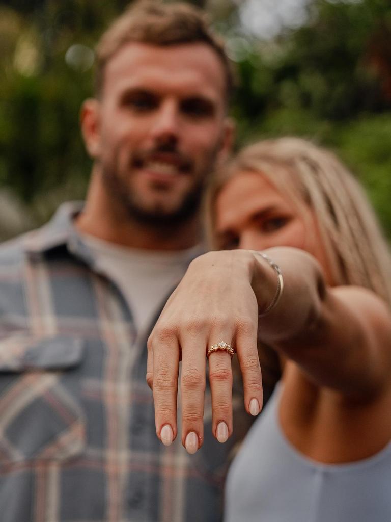 Chalmers announced his engagement to Adelaide-based Norwegian swimmer Ingeborg Loyning on Instagram earlier this year. Picture: Supplied