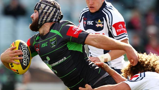 Jarred Martin playing for the Raiders in Toyota Cup in 2011. Picture: Mark Nolan/Getty Images