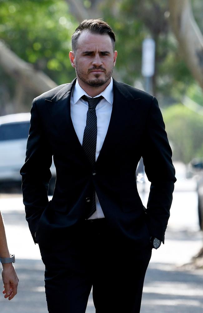 Wests Tigers NRL player Josh Reynolds arrives at Sutherland Local Court in Sydney. Picture: AAP