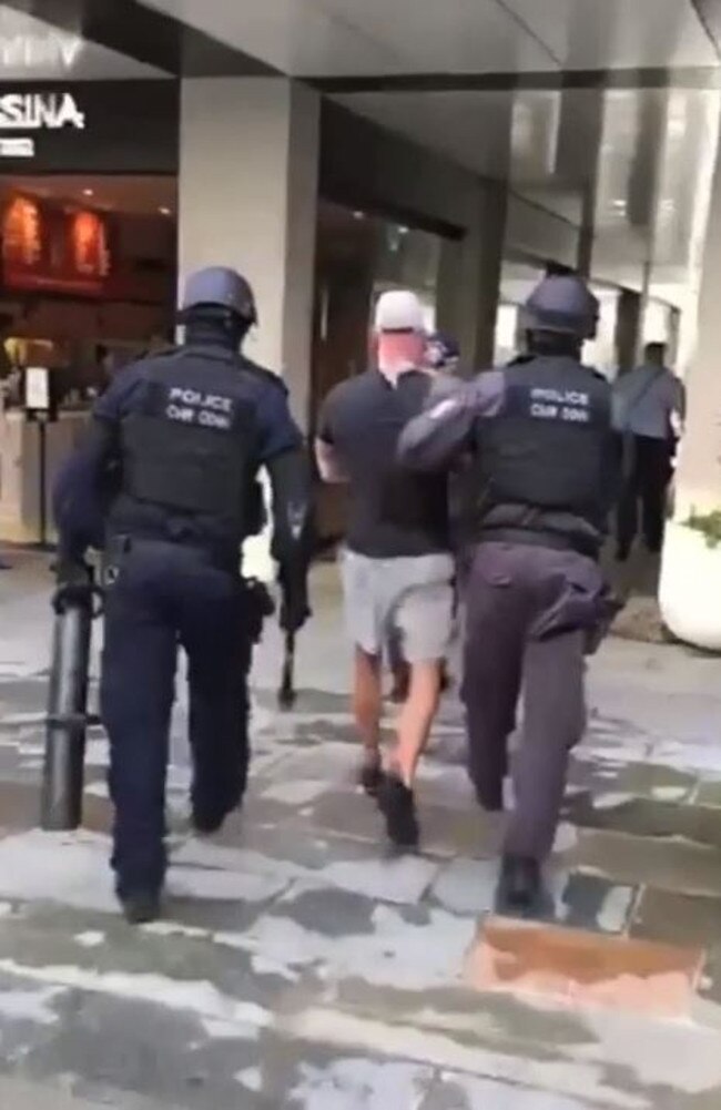 Images from the dramatic arrest in the eastern suburbs