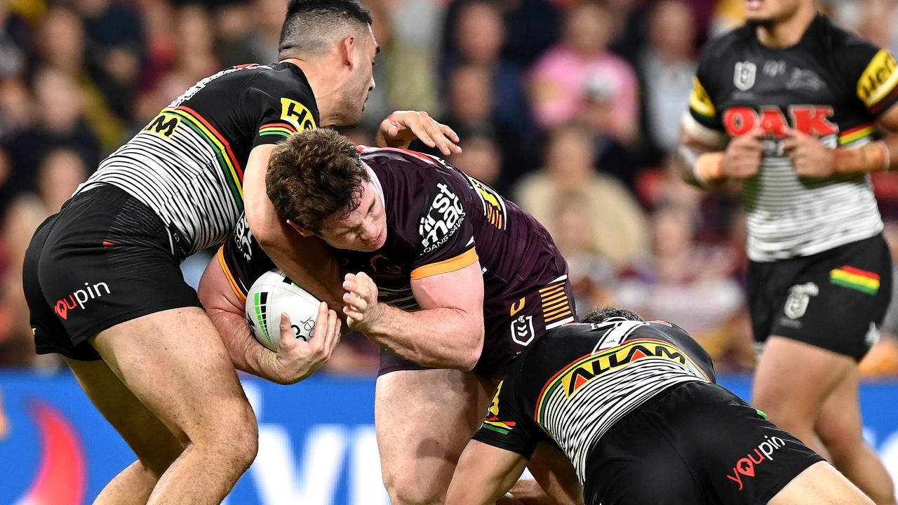 Ethan Bullemor scored a stellar try late in the first half. (Photo by Bradley Kanaris/Getty Images)