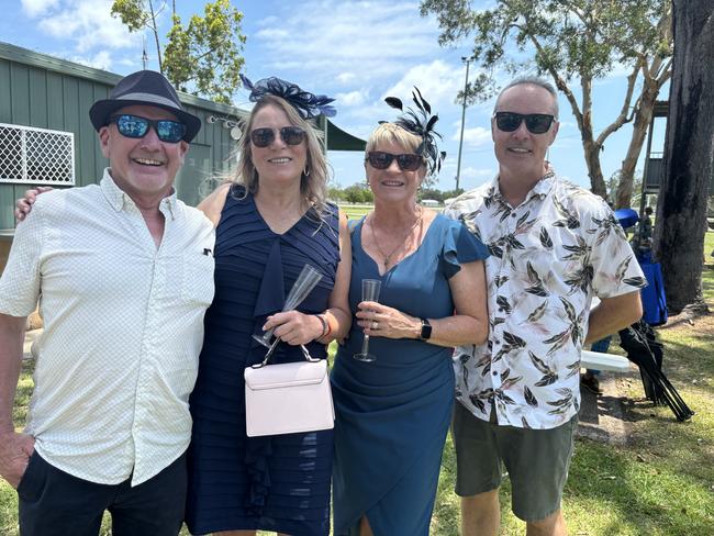 Racegoers at the Torbanlea Picnic Races.