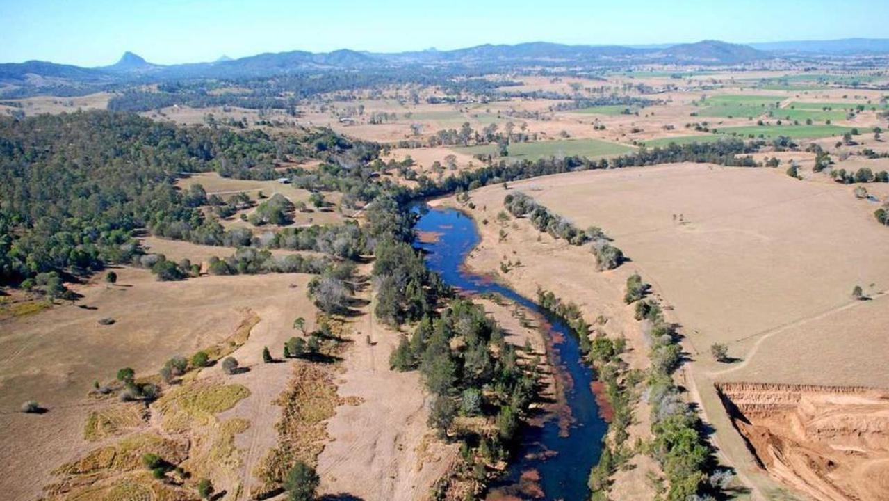 The site where Traveston Crossing Dam was planned to be built. Picture: Supplied.