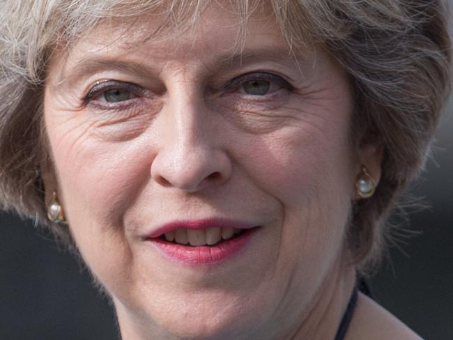 SALISBURY, ENGLAND - SEPTEMBER 29: Prime Minister Theresa May greets troops as she visits 1st Battalion The Mercian Regiment (Cheshire, Worcesters and Foresters, and Staffords) at their barracks at Bulford Camp on September 29, 2016 near Salisbury, England. The Prime Minister visited the military base in the Salisbury Plain area to meet with soldiers, see the equipment they work with and to also meet with some their families. (Photo by Matt Cardy - WPA Pool/Getty Images)
