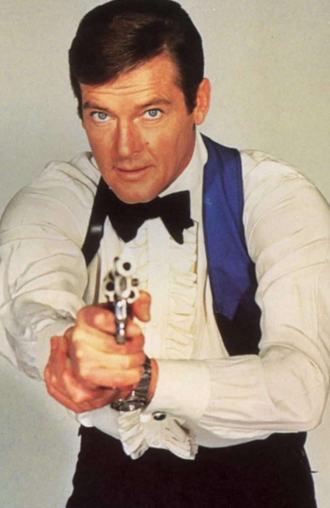 Roger Moore in 007 mode.