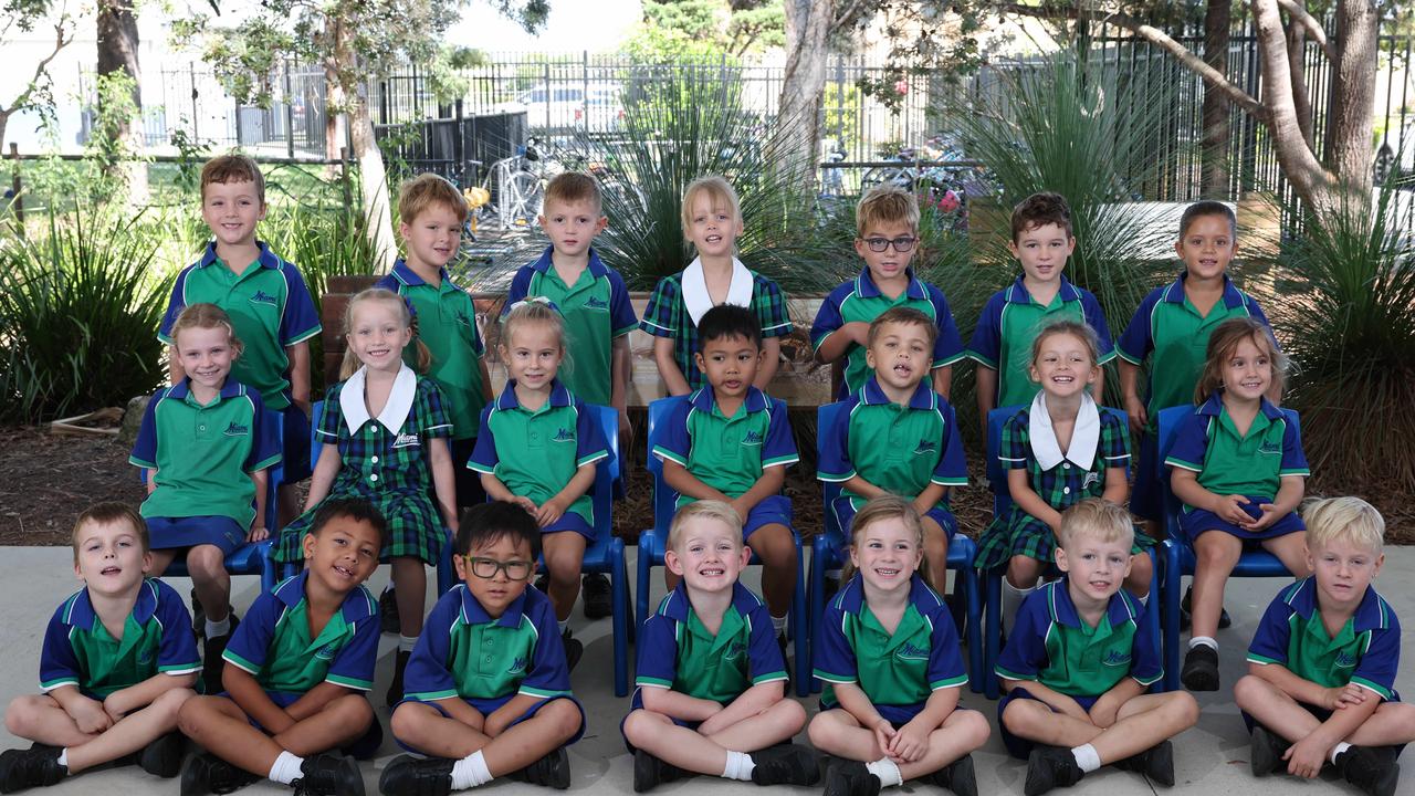 My First Year: Miami State School Prep S. L-R Front row: Danny, Lyricc, Lucas, Jack, Emmerson, Brooklyn, Leif. Middle row: Isla, Charlotte, Lacey, Isaiah, Louis, Summer, Harlow. Back row: Maison, Marlo, Ashton, Zahli, Lennox, Owen, Olivia. Picture Glenn Hampson