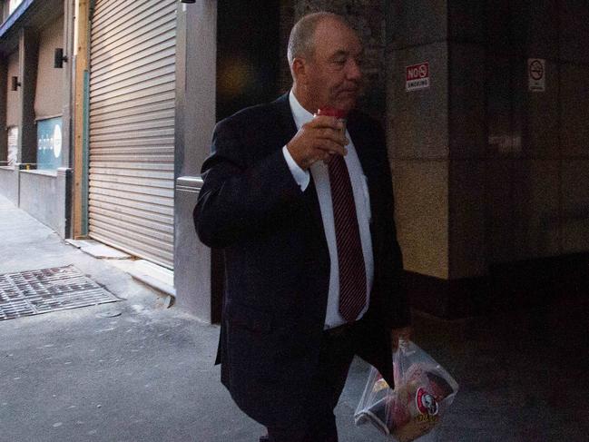 Daryl Maguire arrives at ICAC on Thursday. Picture: Bianca De Marchi/NCA NewsWire