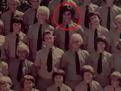 Anthony Sampieri (circled in red) in Year 7.