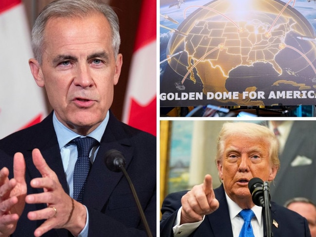 Canada is in talks with the US about Donald Trump's 'Golden Dome' defence system. Picture: AFP