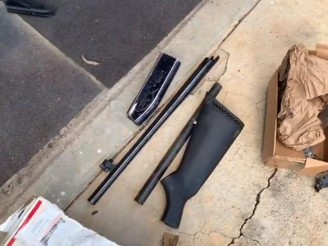 It will be alleged in court that the man imported three packages containing two barrels and a frame for a Sig Sauer handgun, upper and lower receivers for an AR-15 semi-automatic rifle, and triggers for a firearm. Picture: Supplied