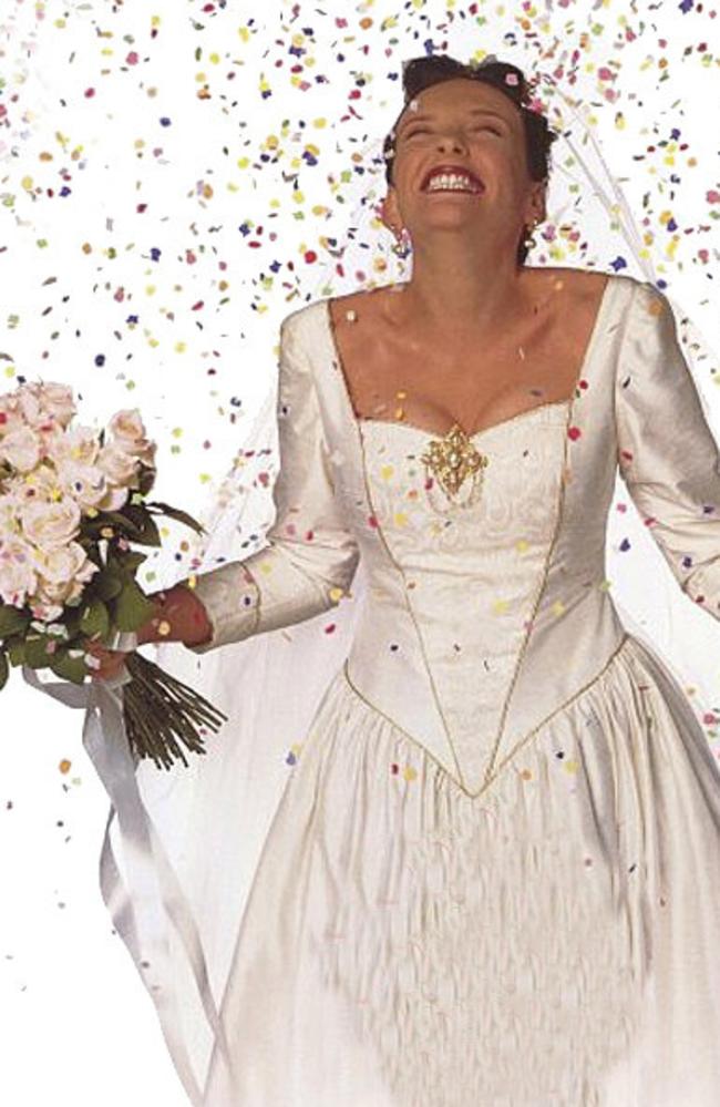 Toni Collette in classic movie Muriel's Wedding, about a girl who really, really wanted to get married.