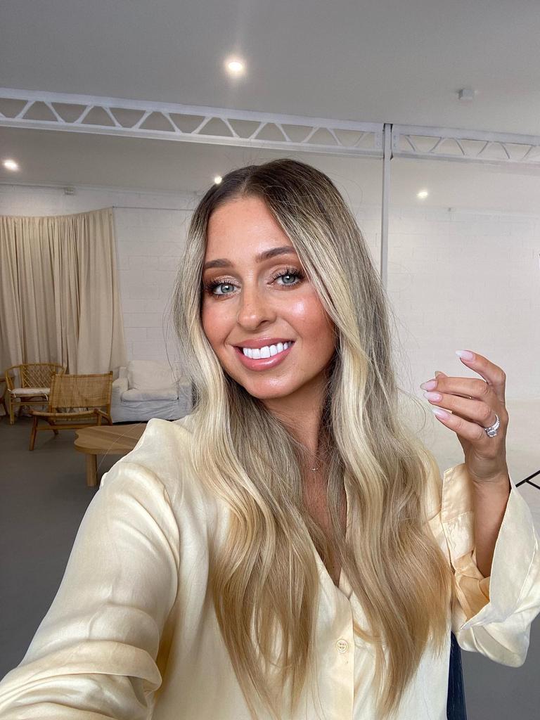 Hayley Berlingeri was diagnosed with an inoperable tumour. Picture: Instagram
