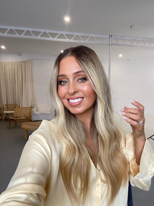 Hayley Berlingeri was diagnosed with an inoperable tumour. Picture: Instagram