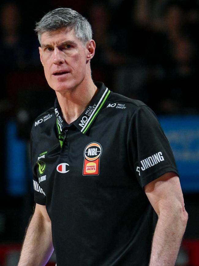 South East Melbourne coach Mike Kelly is under pressure after a rough start to NBL25. Picture: Getty Images