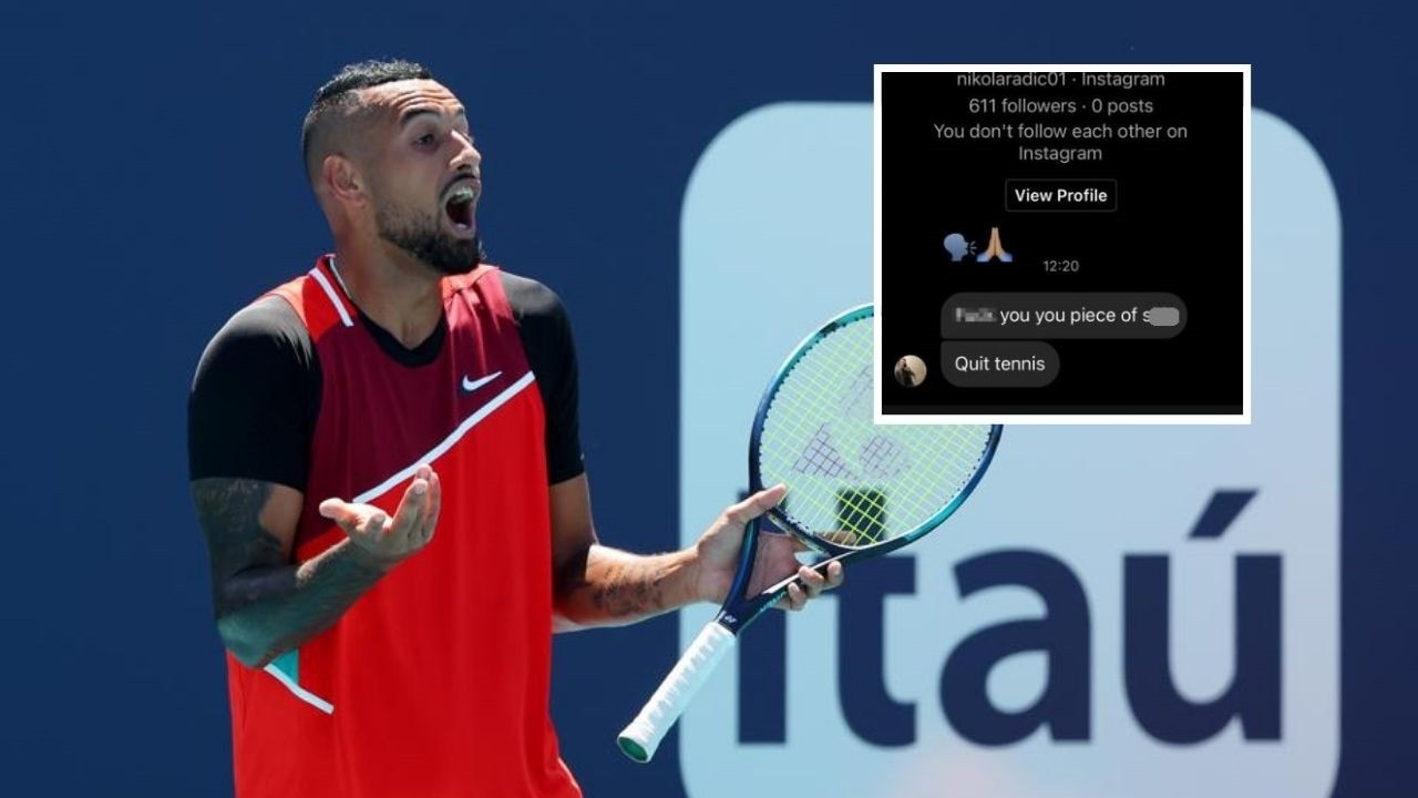 Nick Kyrgios exposes vile messages after Houston loss to Reilly Opelka, umpire abuse