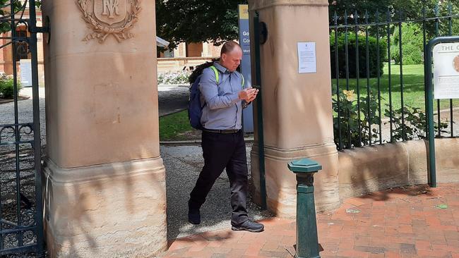 Troy Walker, 50, leaves Goulburn Local Court after being sentenced for drink driving and failing to stop at the scene of an accident. Picture: Craig Dunlop