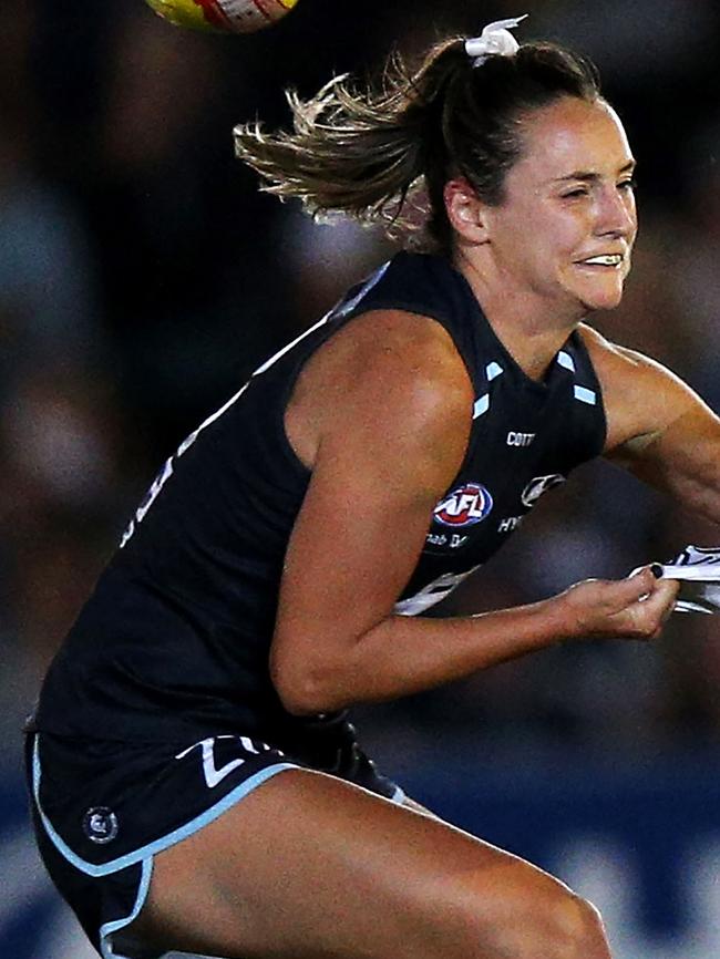 Nicola Stevens in action for the Blues. Pic: Getty Images