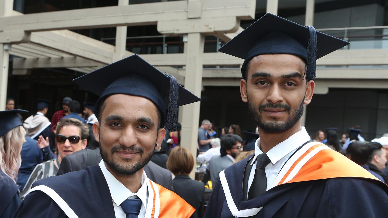 Deakin graduation: Vishal Panchal and Rann Hamza