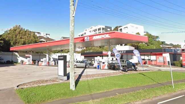 Monica Huoth and Robert Tran were arrested at the Ampol service station in North Wollongong. Picture: Google Maps