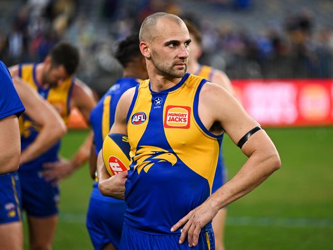 Dom Sheed has fallen off in a big way. Picture: Daniel Carson/AFL Photos