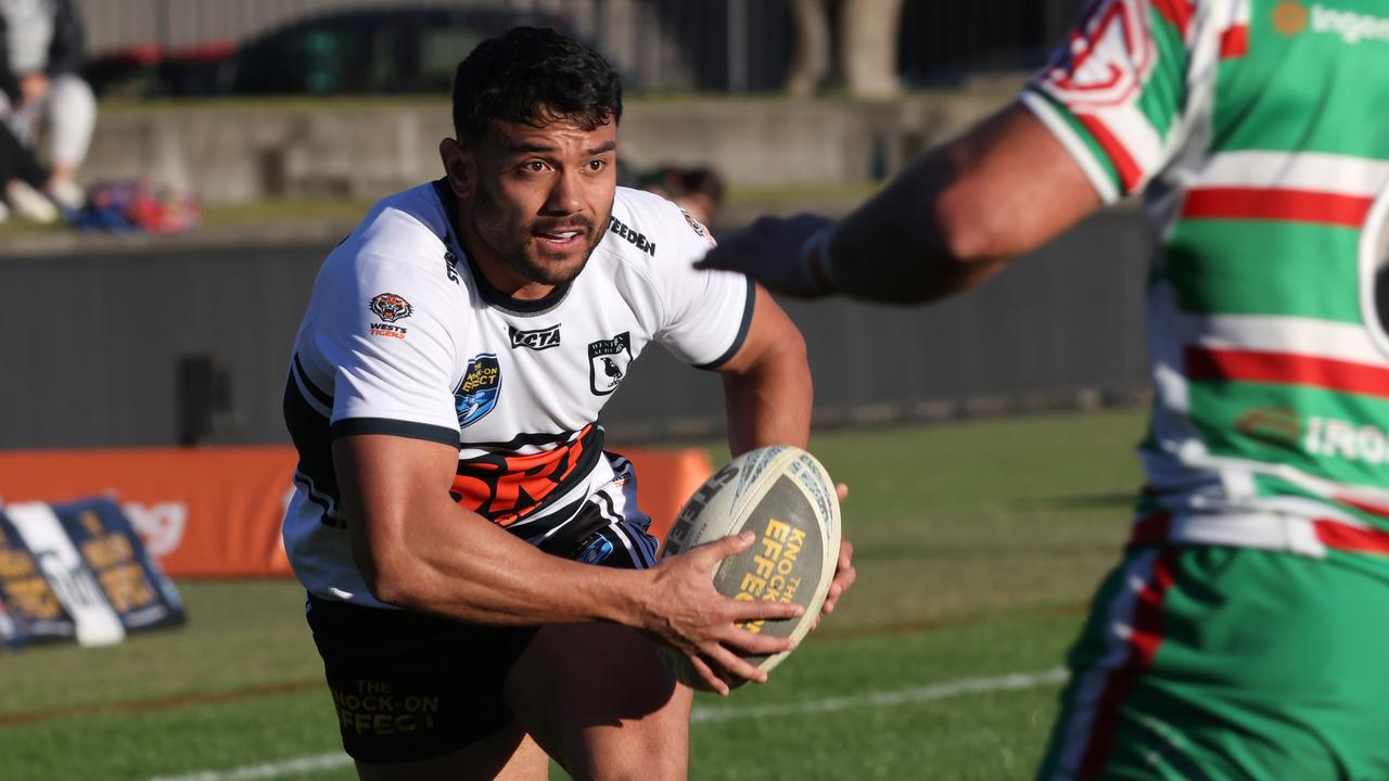 David Nofoaluma was back in action for Wests Magpies in NSW Cup on Saturday. Picture: Damian Shaw