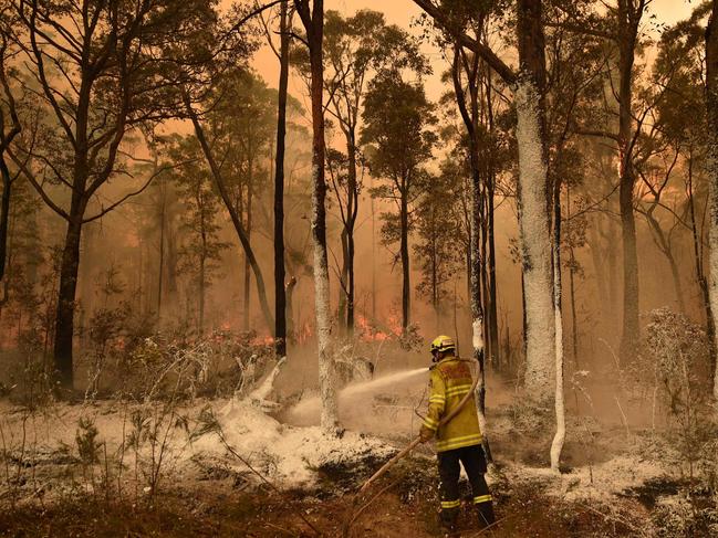 Did a horror summer of bushfires already have Australia on a war footing? Picture: AFP