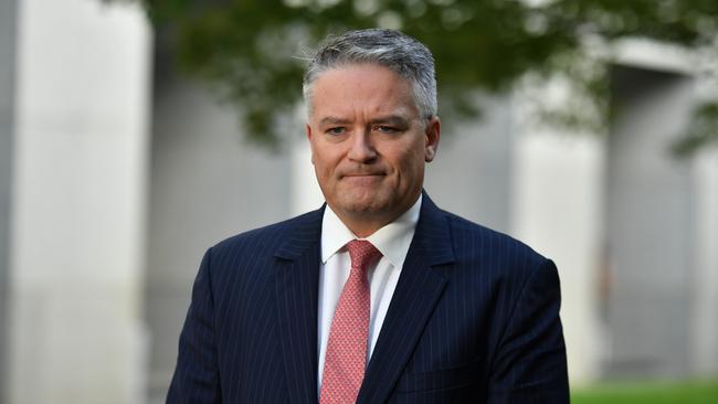 Finance Minister Mathias Cormann has proposed a pay freeze for MPs and public sector. MPs could ‘lead the way on COVID-19 by agreeing to a pay cut’. Picture: AAP