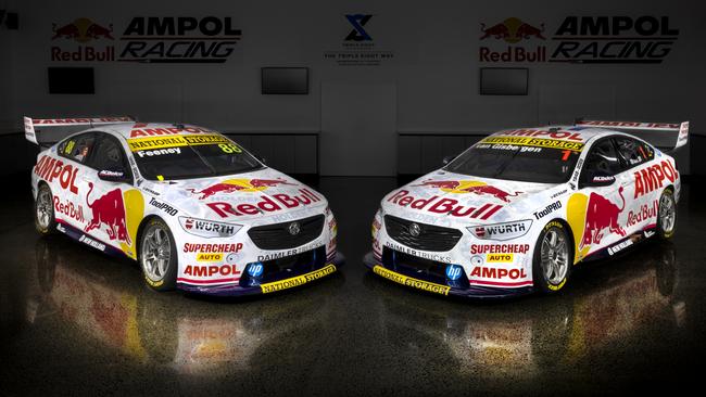 Pics of the special Triple Eight Supercars farewell to Holden livery. These are the cars the Shane van Gisbergen and Broc Feeney will use at the Adelaide race this weekend.