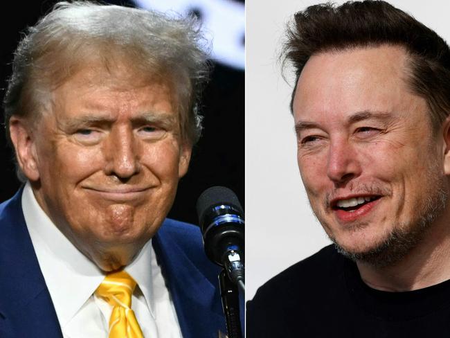 Elon Musk will interview Donald Trump. Picture: Jim Watson and Odd Andersen/AFP