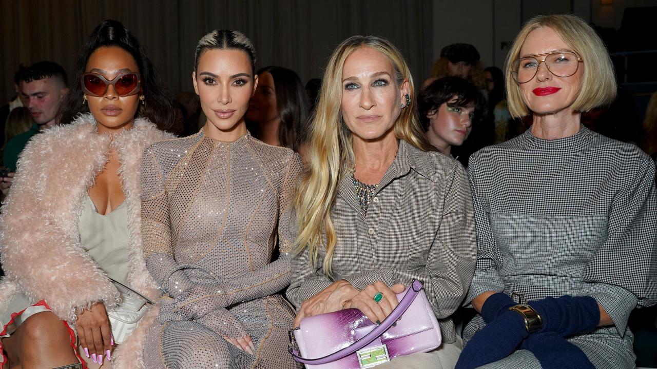 LaLa Anthony, Kim Kardashian, Sarah Jessica Parker, and Naomi Watts attend the Fendi 25th Anniversary of the Baguette at Hammerstein Ballroom. Picture: Sean Zanni/Getty Images for Fendi