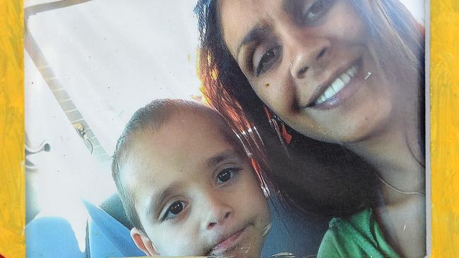 Adeline Yvette Rigney-Wilson and her son Corey, 5. Picture: Supplied by the Rigney family.