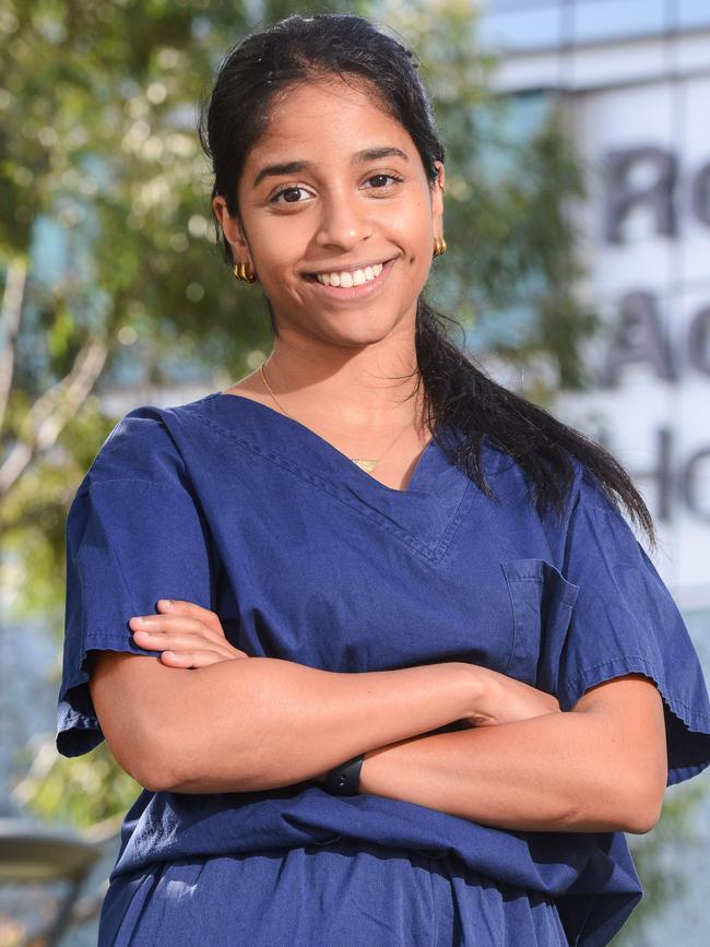 Former Seymour College captain and fourth-year medical student Anjana Prabu. Picture: NCA NewsWire / Brenton Edwards