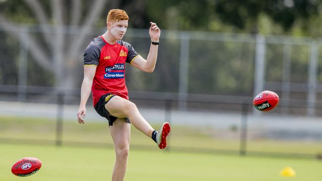 The Gold Coast Suns player Josh Schoenfeld at pre-season training. Picture: Jerad Williams