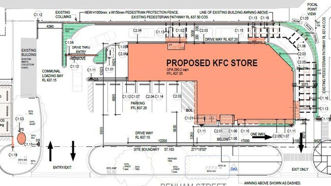 The site of a proposed KFC in Chisholm, ACT. Picture: Sellick Consultants