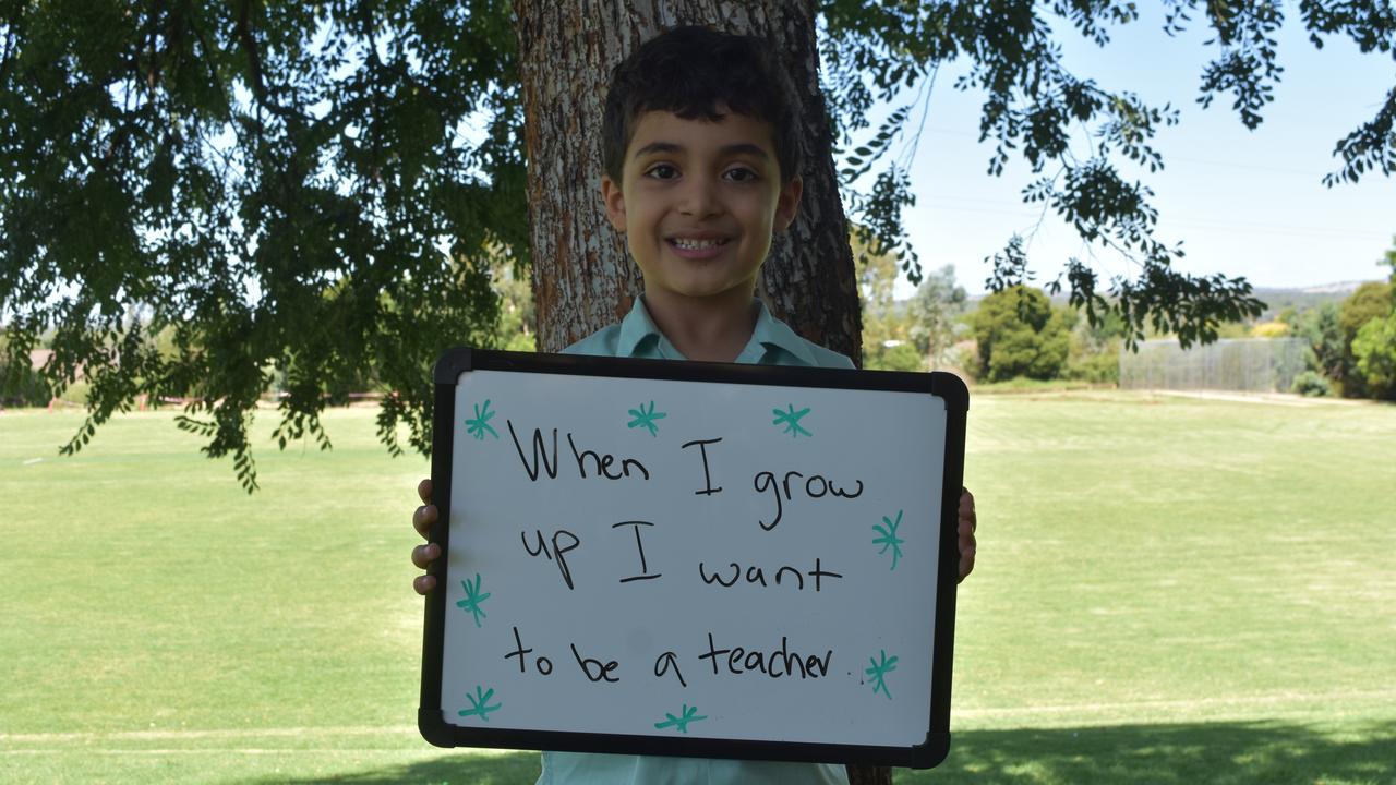 My First Year - Lutheran School Wagga Wagga students say what they would like to be when they grow up. Picture: Sam Turner