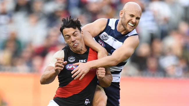 Gary Ablett was suspended for a week for this elbow.