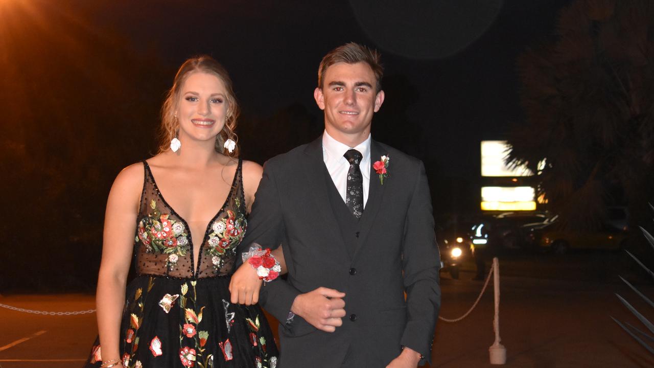 Bethanie Edwards and Abraham Irwin, St John's Senior Formal, Roma 2019.